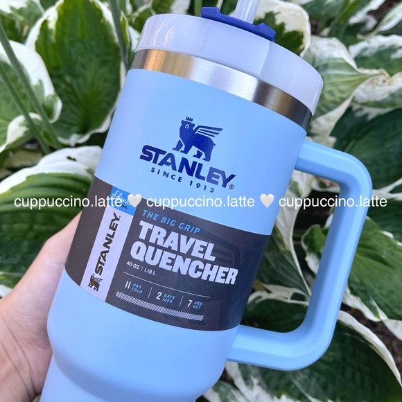 ☁️NWT💙Stanley 40 oz. Adventure Quencher Tumbler in ‘Cornflower’ Baby Blue - Picture 3 of 9